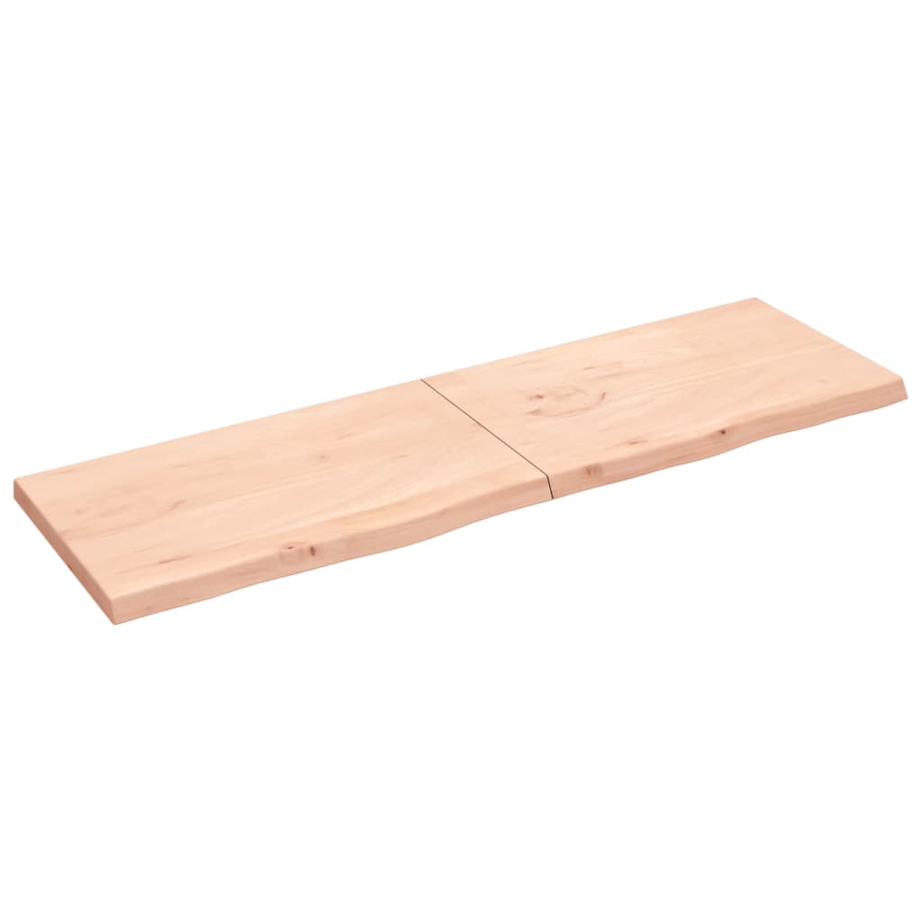 vidaXL Tablero de mesa madera maciza roble sin tratar 200x60x(2-6) cm