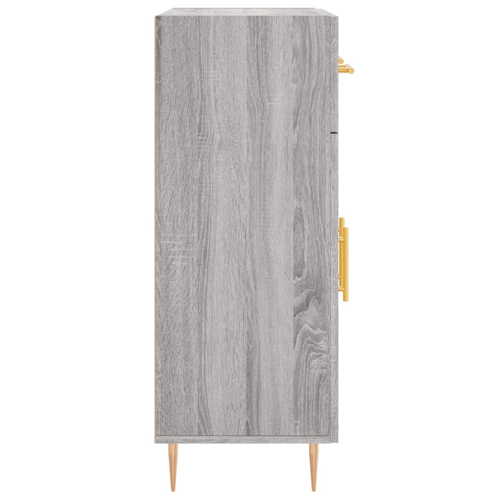 vidaXL Aparador de madera de ingeniería gris Sonoma 69,5x34x90 cm