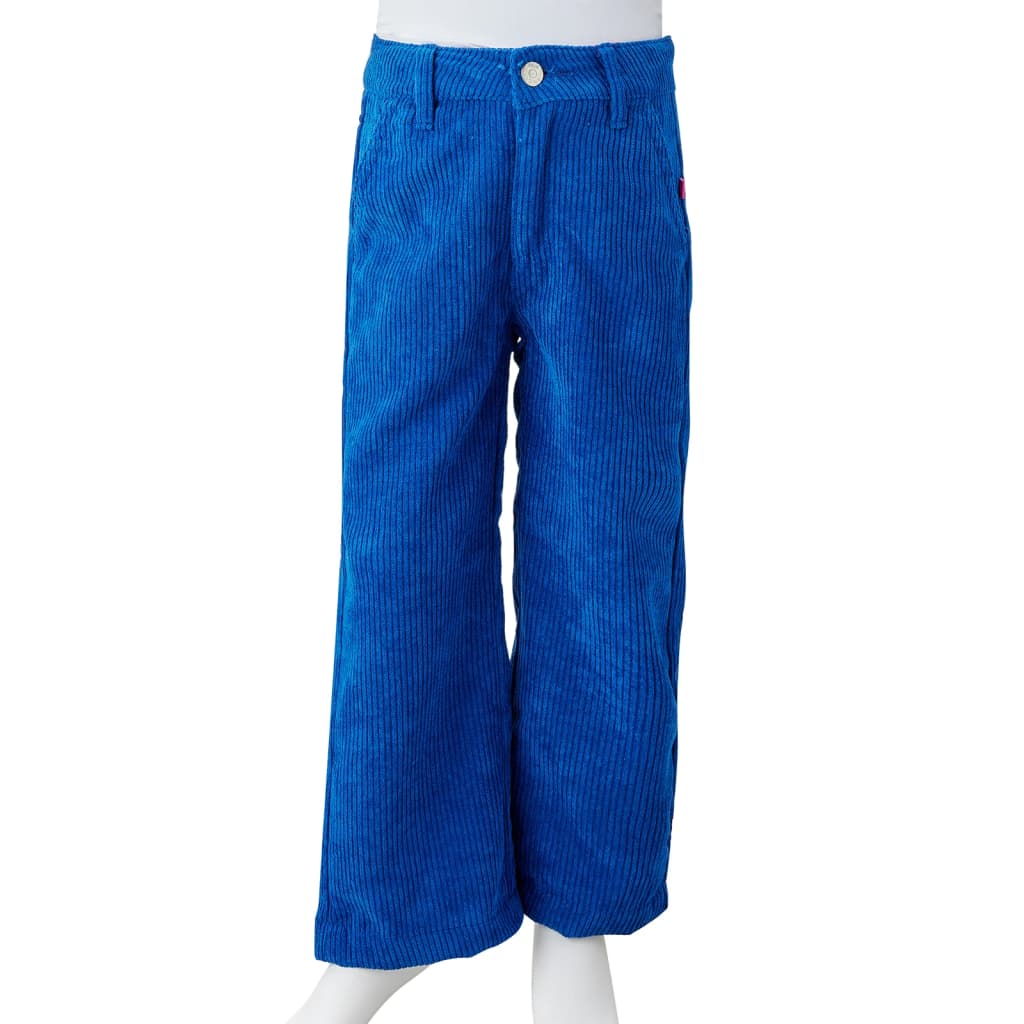 Pantalón infantil pana azul cobalto 140