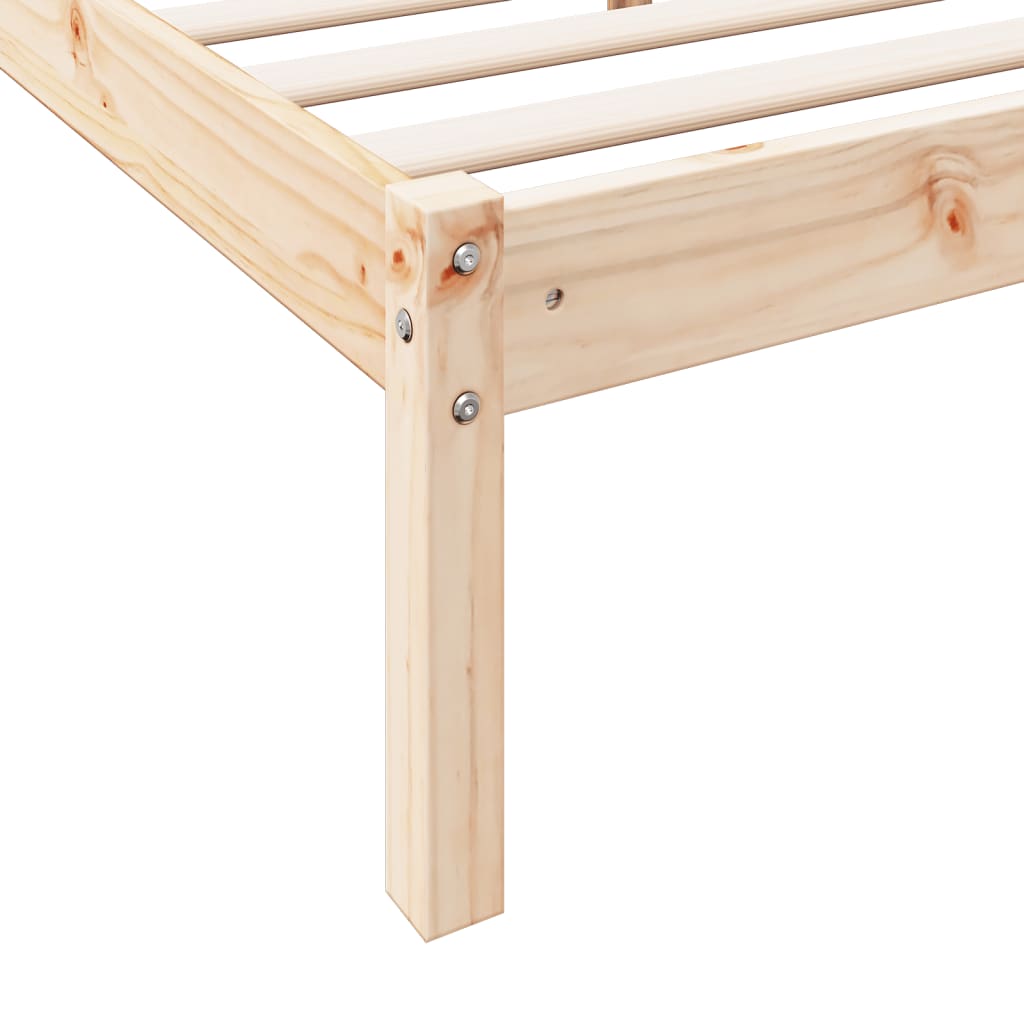 vidaXL Cama extralarga sin colchón madera maciza de pino 80x210 cm