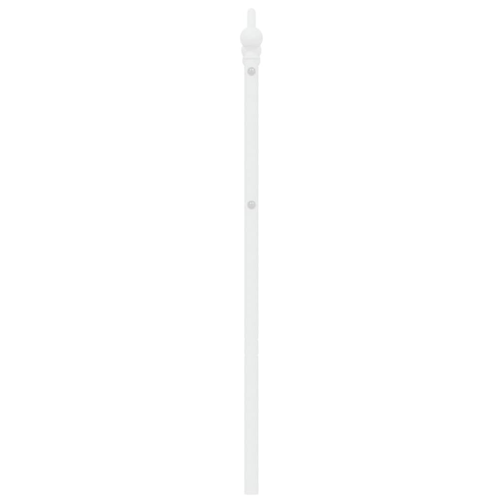 vidaXL Cabecero de metal blanco 140 cm