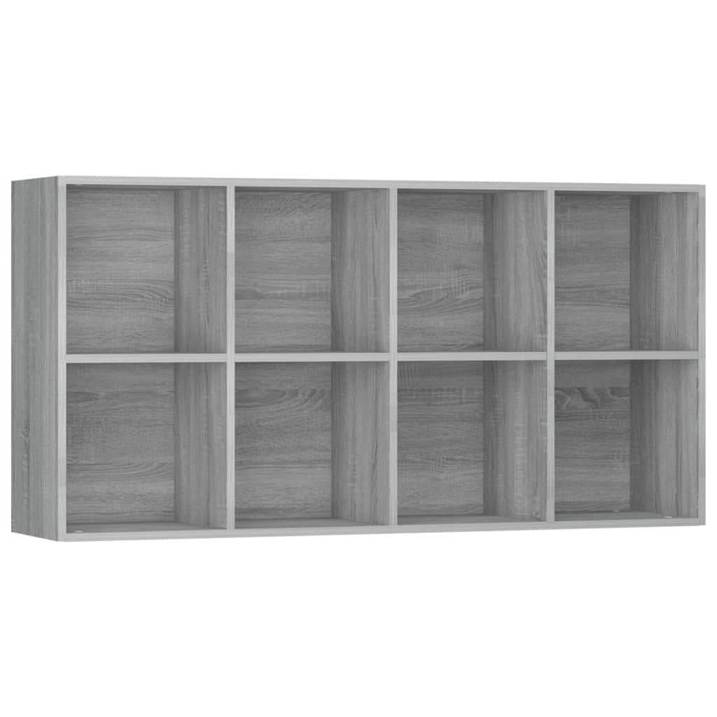 vidaXL Estantería/Aparador madera contrachapada gris 66x30x130 cm