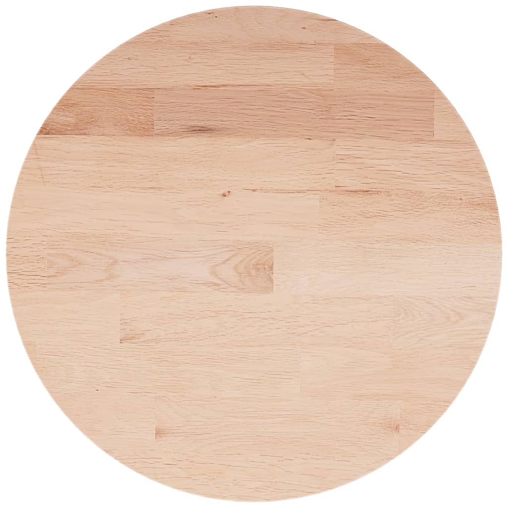 vidaXL Superficie de mesa redonda madera de roble sin tratar Ø40x1,5cm