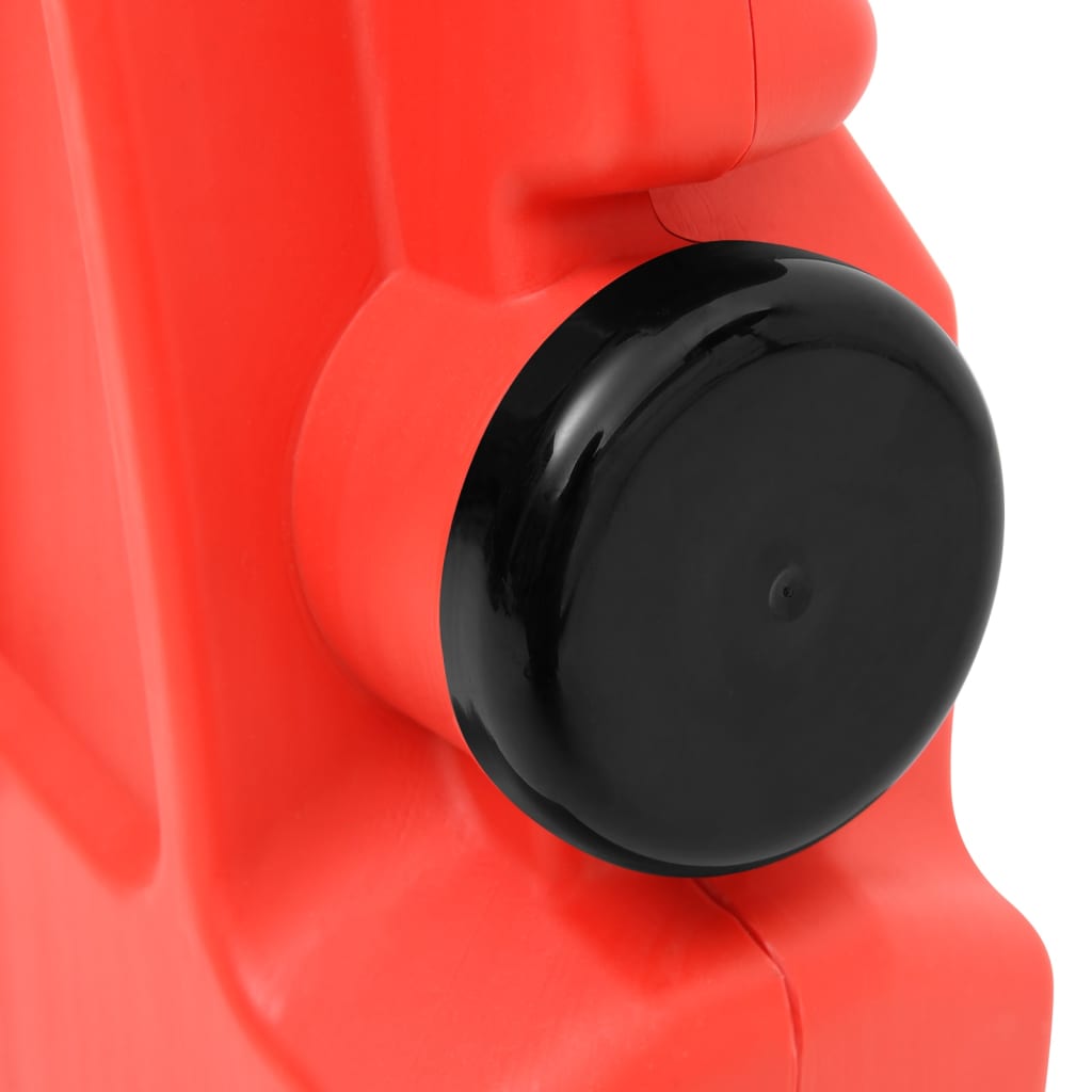 vidaXL Barrera de tráfico plegable roja 210x50x105 cm