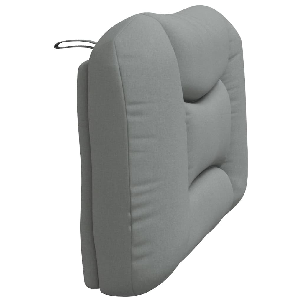 vidaXL Cabecero de cama acolchado tela gris claro 100 cm