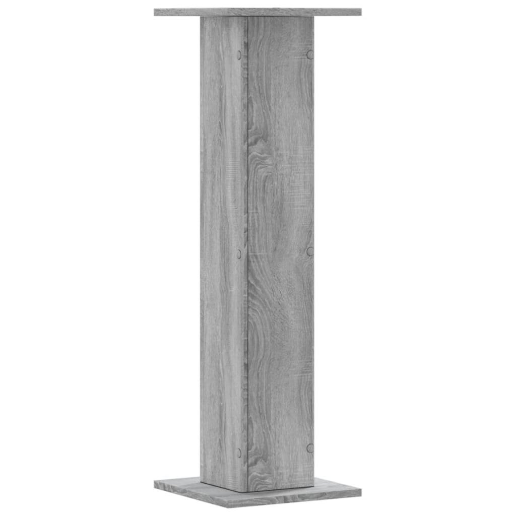 vidaXL Soportes altavoces 2 uds madera gris Sonoma 30x30x95 cm