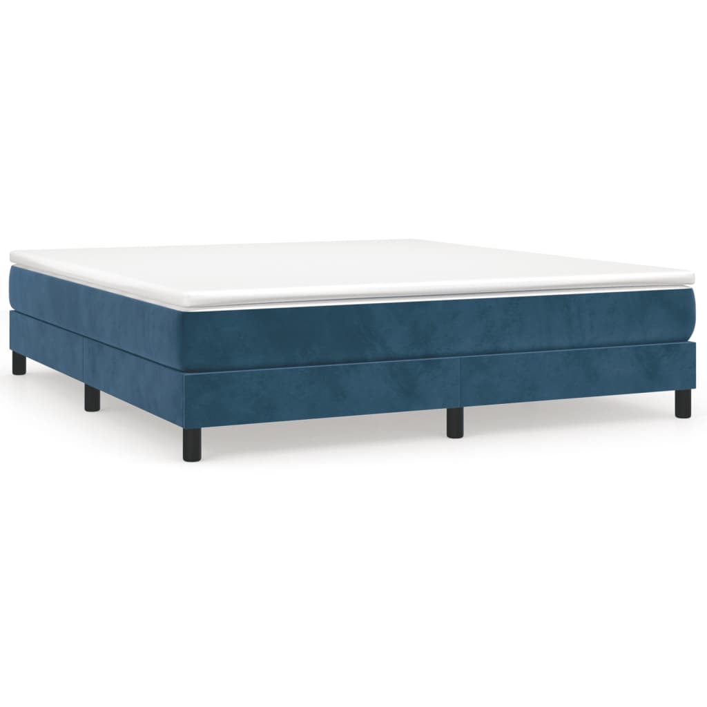 vidaXL Estructura de cama de terciopelo azul 180x200 cm