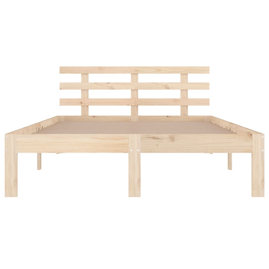 vidaXL Estructura de cama madera maciza 120x190 cm