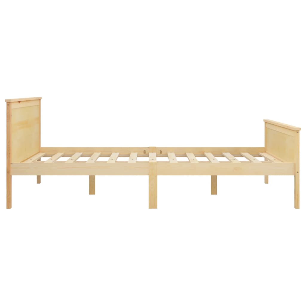 vidaXL Estructura de cama madera maciza de pino 120x200 cm