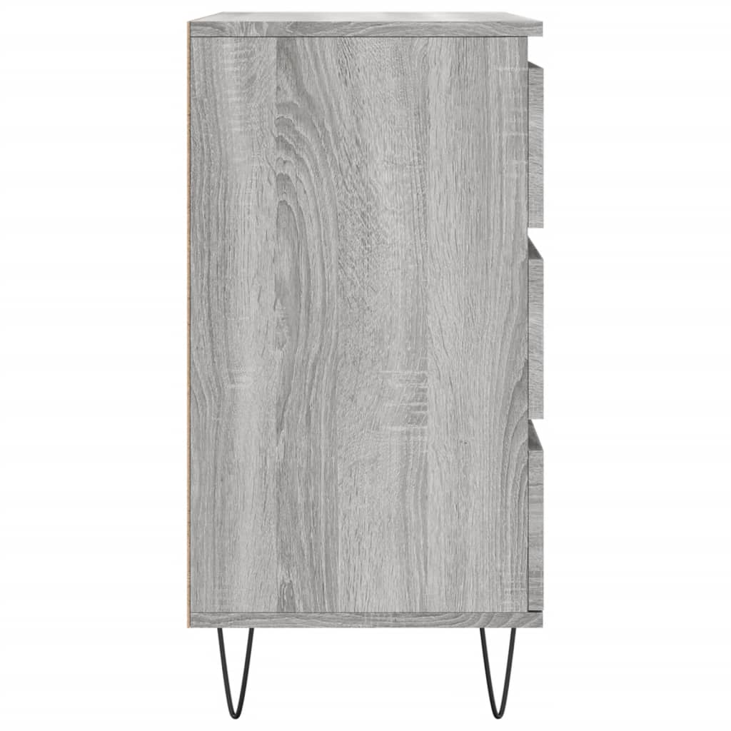 vidaXL Aparador de madera contrachapada gris Sonoma 60x35x70 cm