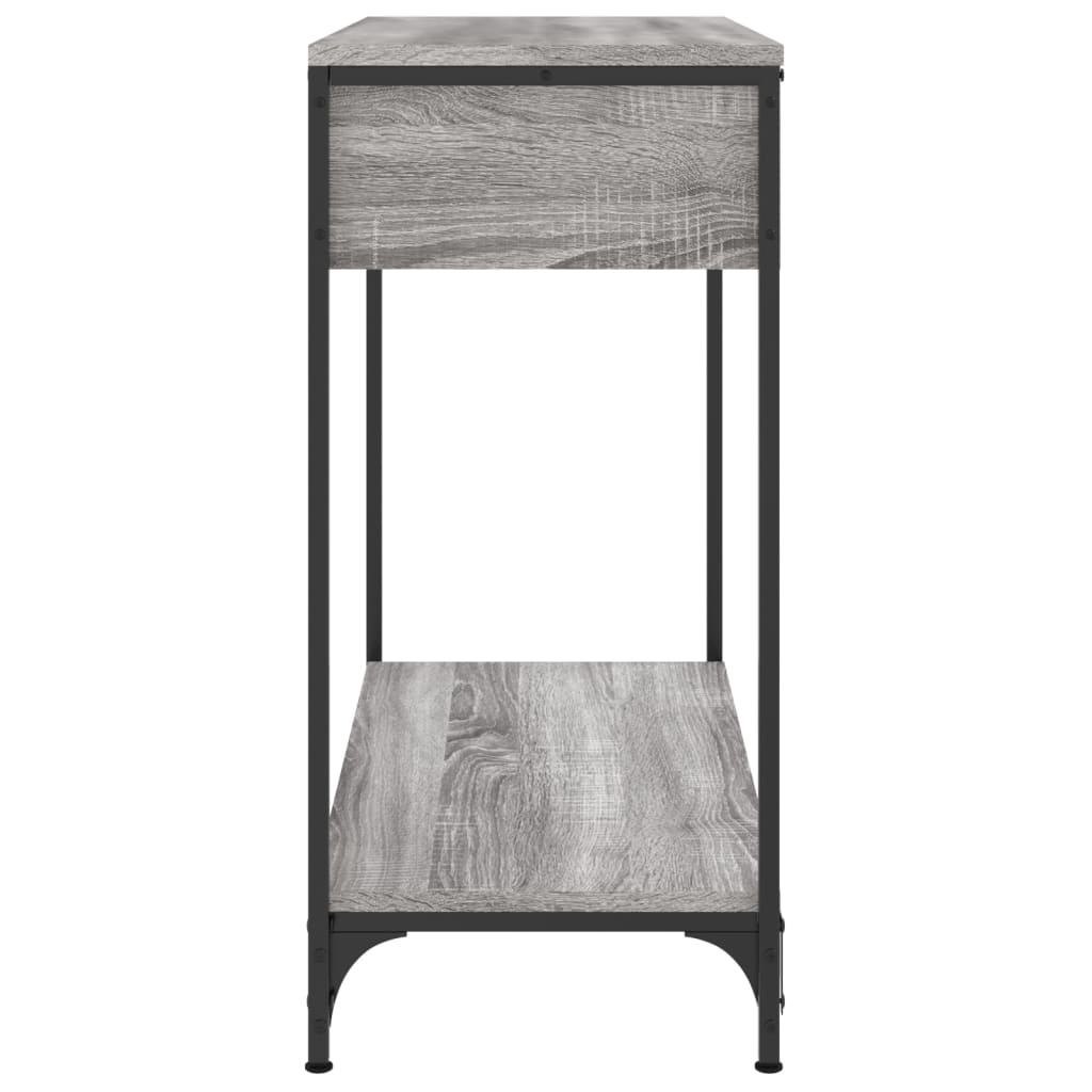 vidaXL Mesa consola madera de ingeniería gris Sonoma 75x34,5x75 cm