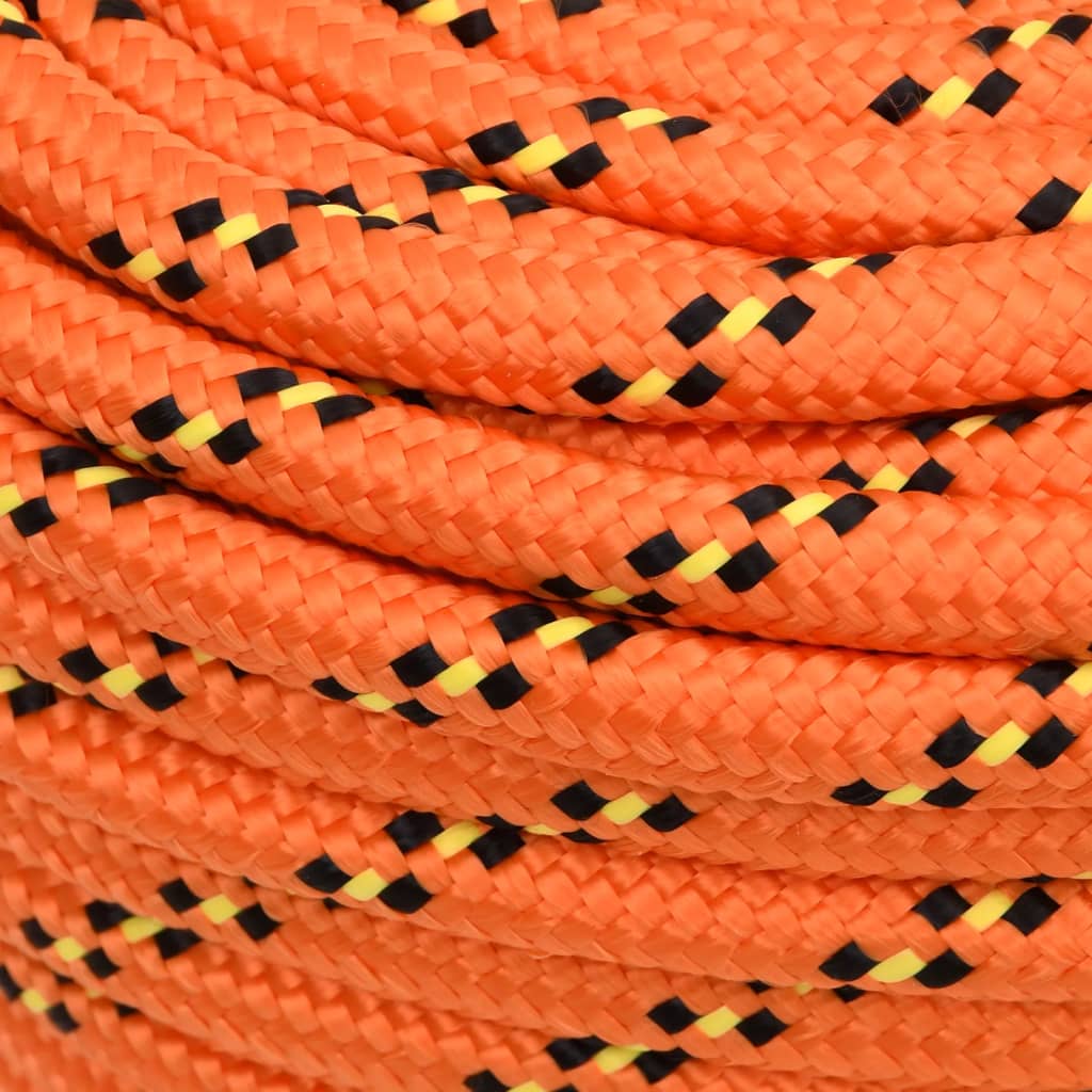 vidaXL Cuerda de barco polipropileno naranja 18 mm 25 m