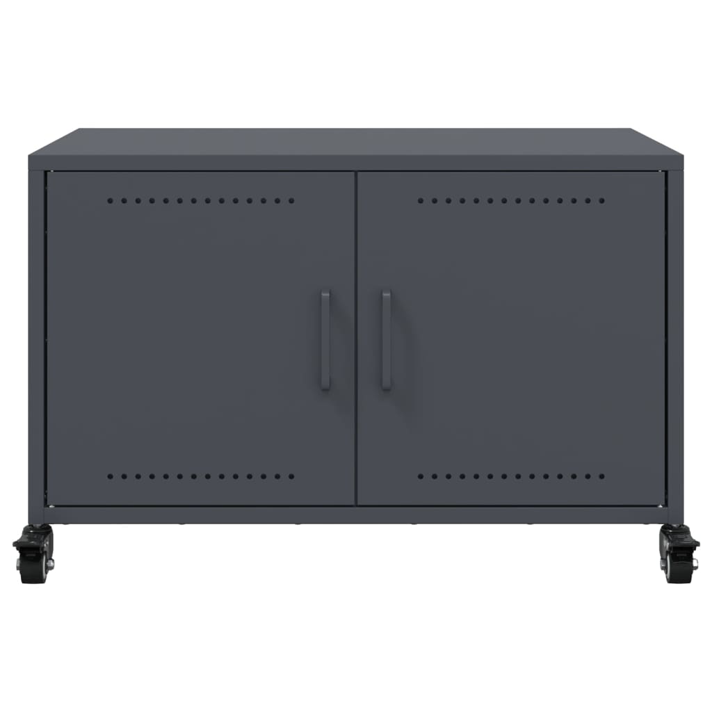 vidaXL Mueble de TV acero gris antracita 68x39x43,5 cm