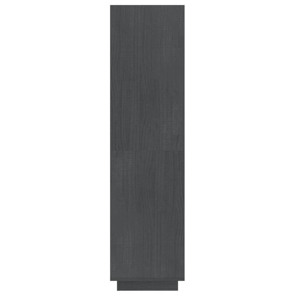 vidaXL Estantería/divisor de espacios madera de pino gris 40x35x135 cm