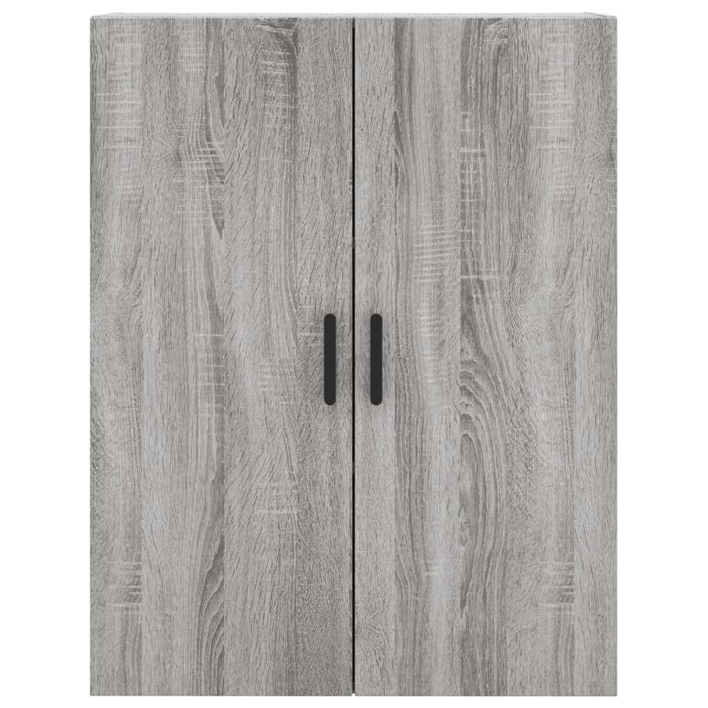 vidaXL Aparador alto madera contrachapada gris sonoma 69,5x34x180 cm