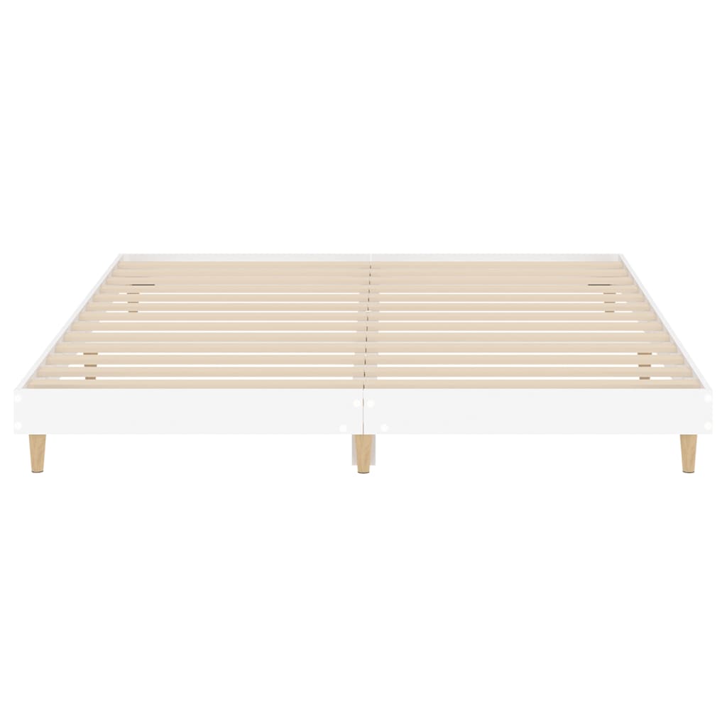 vidaXL Estructura de cama madera de ingeniería blanca 180x200 cm