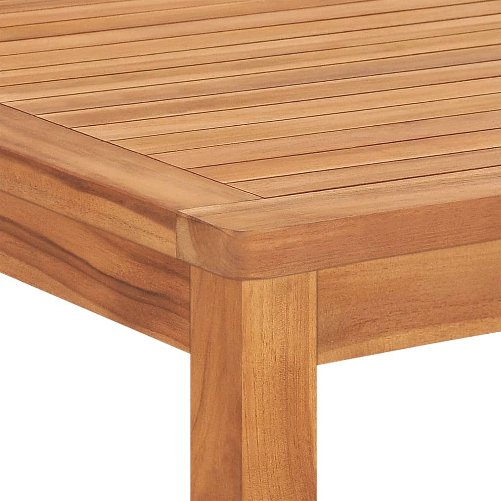 vidaXL Juego de comedor para jardín 5 piezas madera maciza de teca