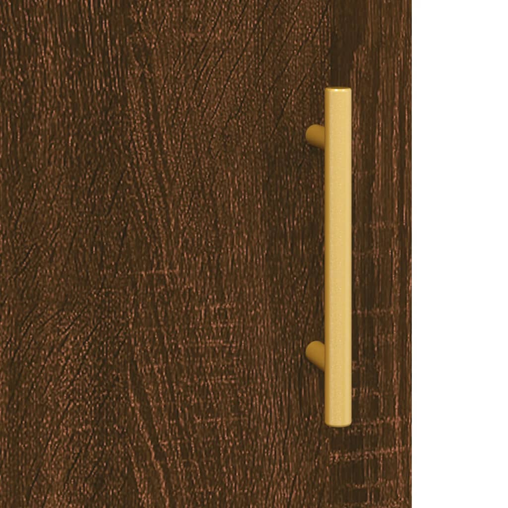 vidaXL Armario de pared madera ingeniería marrón roble 34,5x34x90 cm