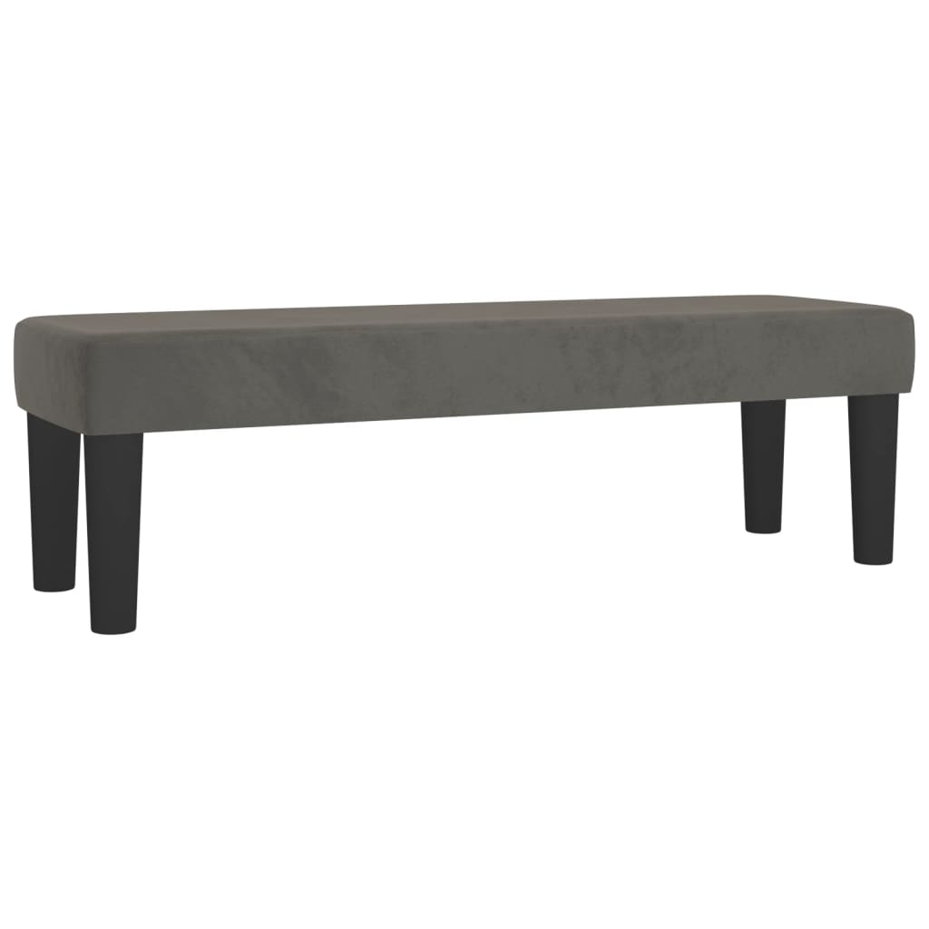 vidaXL Cama box spring con colchón terciopelo gris oscuro 180x200 cm