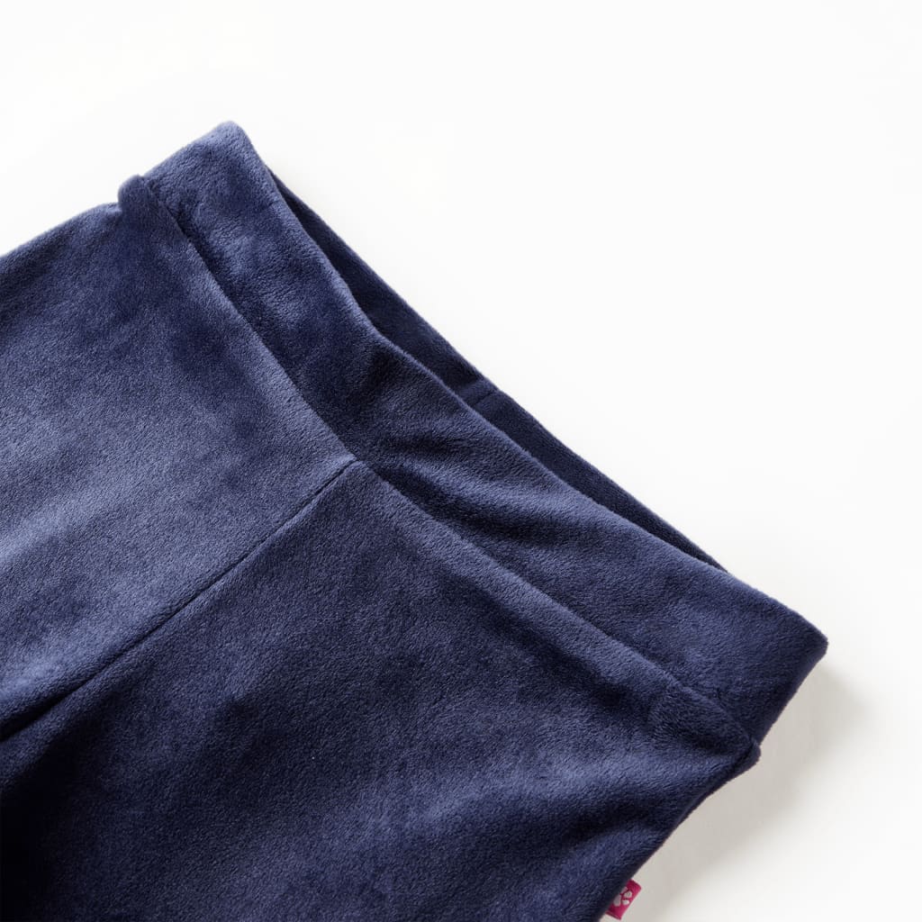 Pantalón infantil terciopelo azul oscuro 104
