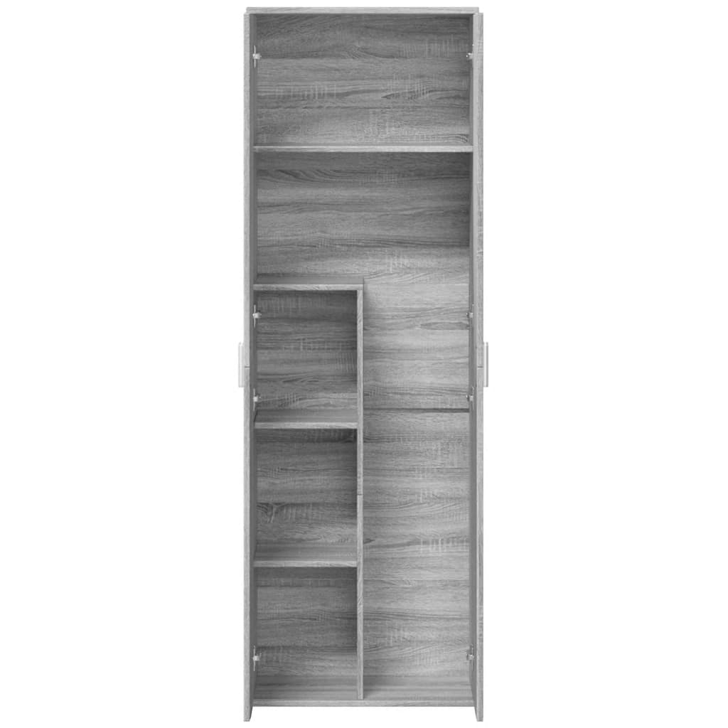 vidaXL Aparador alto madera de ingeniería gris Sonoma 60x35x180 cm