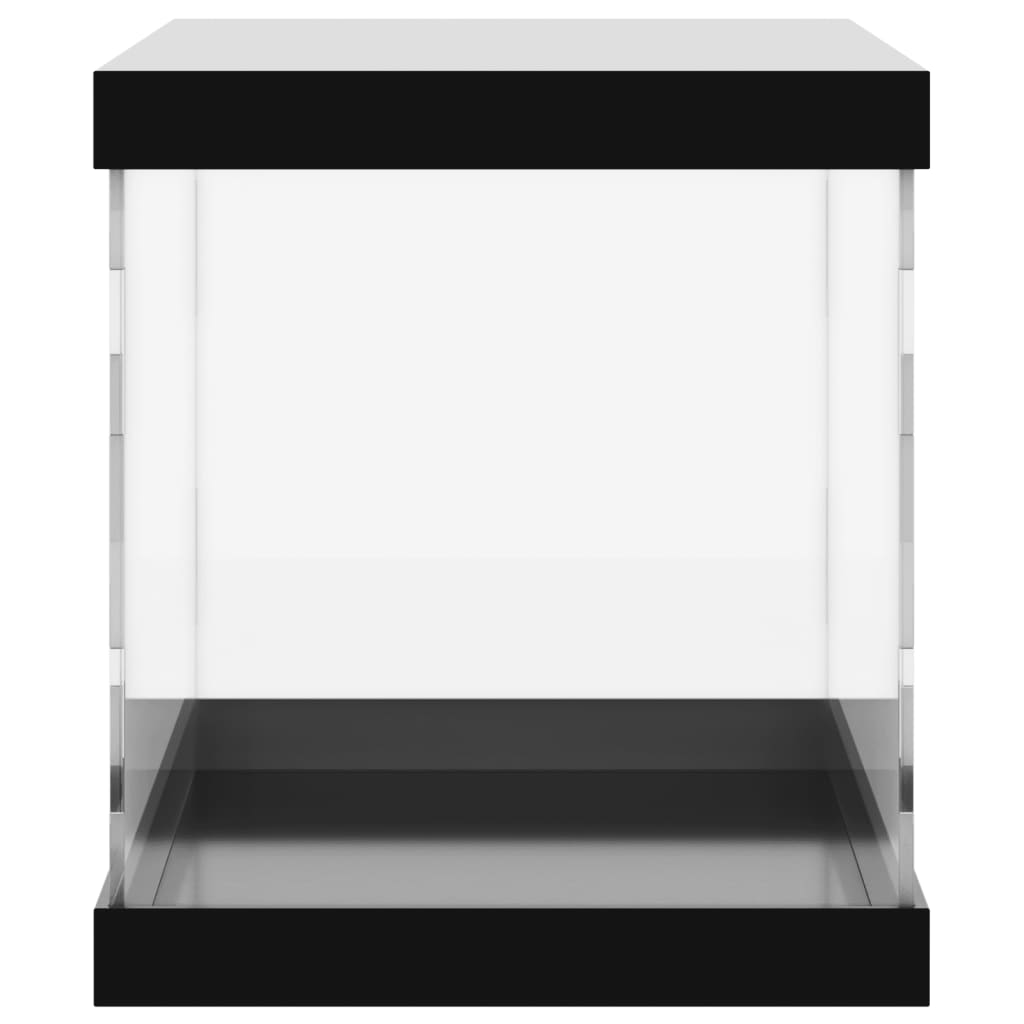 vidaXL Caja de exposición acrílico transparente 31x17x19 cm