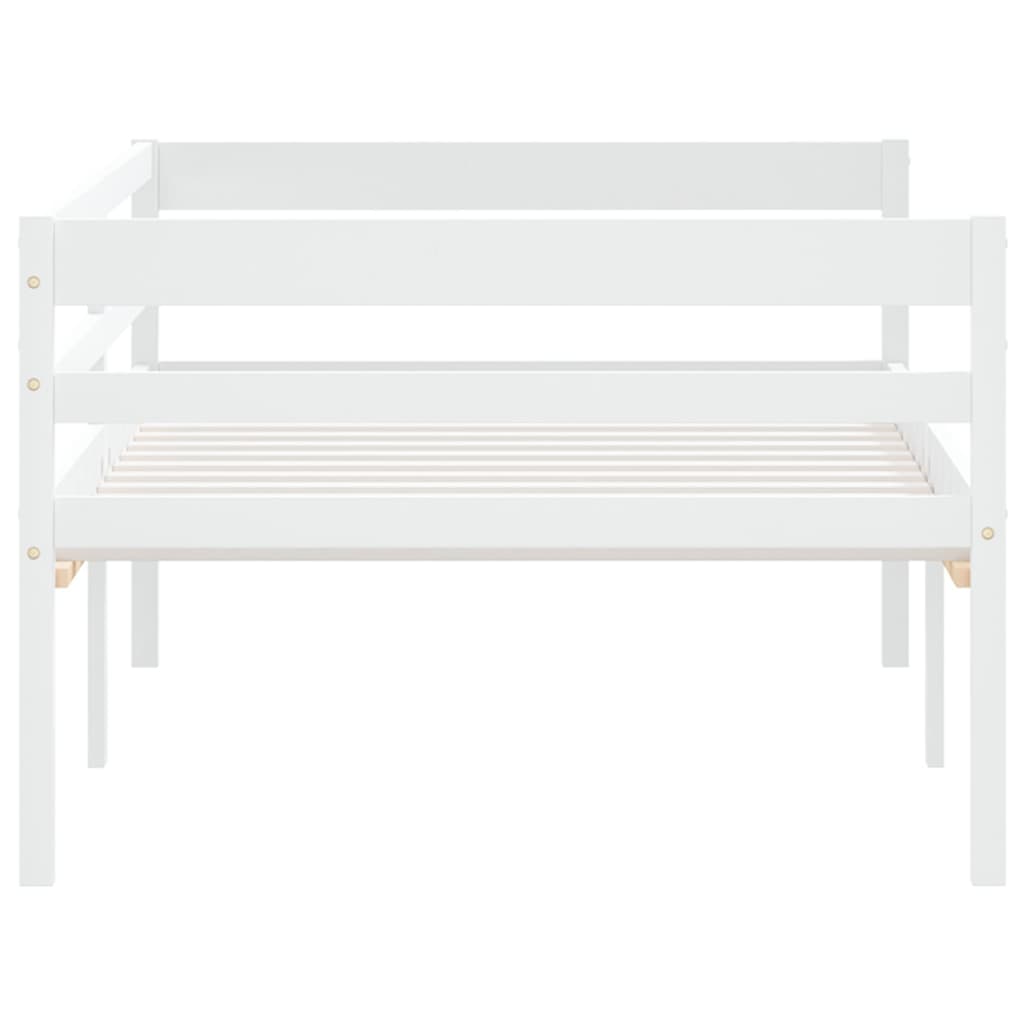 vidaXL Estructura de cama sin colchón madera de pino blanco 90x200 cm