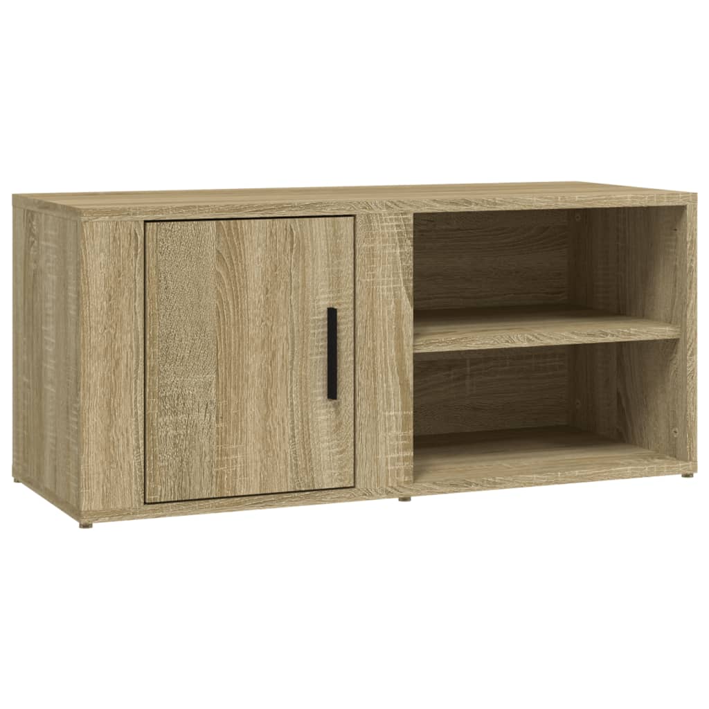 vidaXL Mueble TV 2 uds madera contrachapada roble Sonoma 80x31,5x36 cm