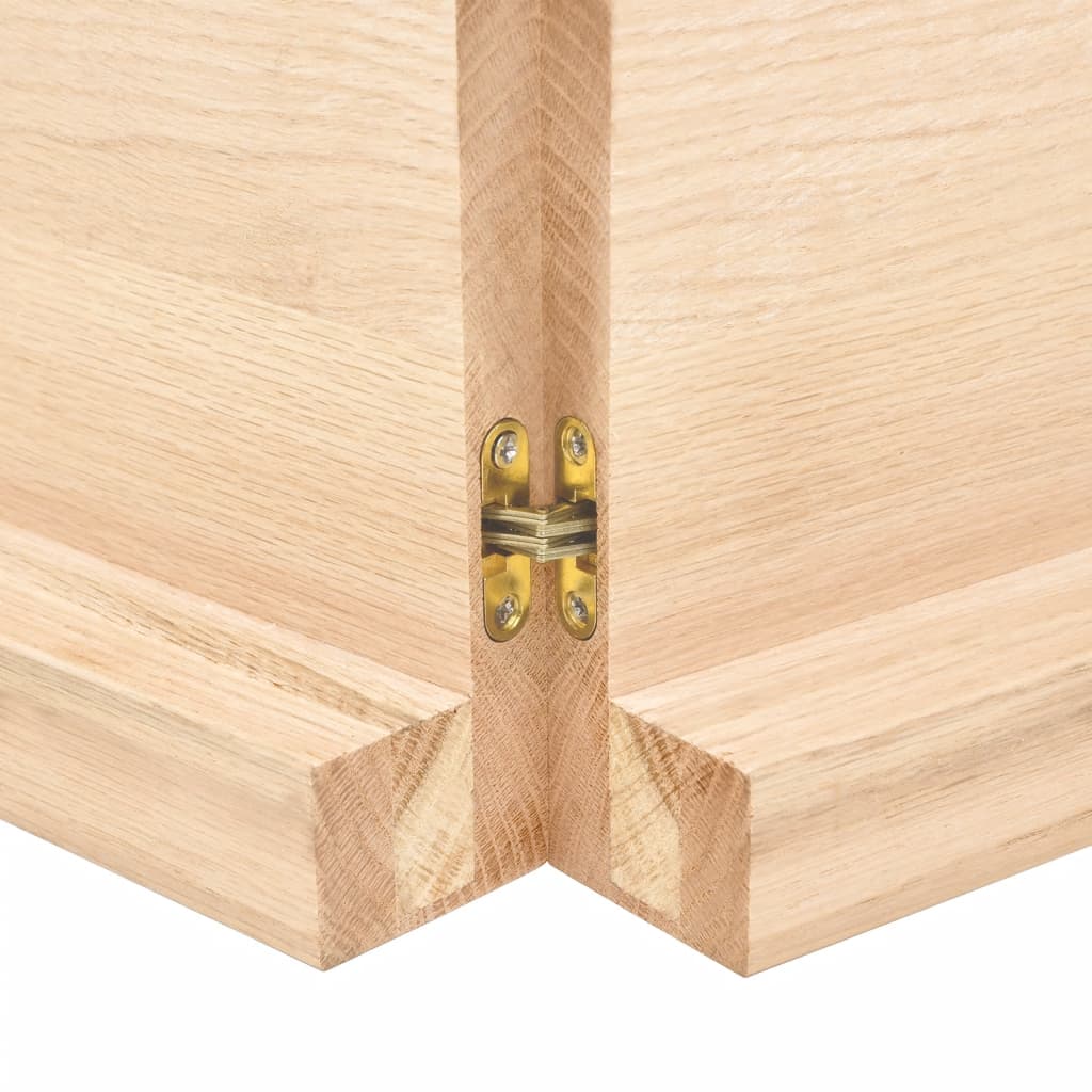 vidaXL Tablero de mesa madera maciza roble sin tratar 200x60x(2-6) cm