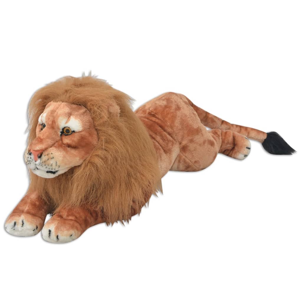 vidaXL León de peluche grande XXL marrón