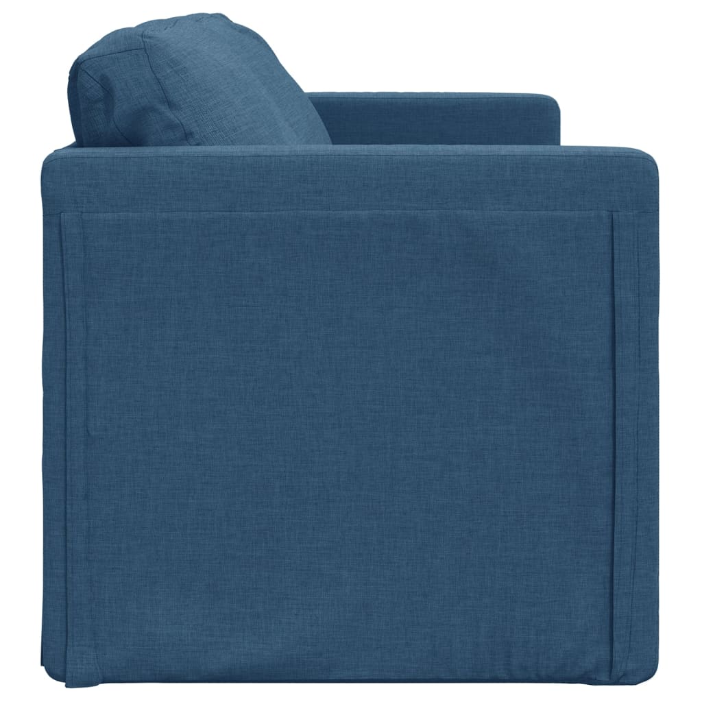 vidaXL Sofá cama de suelo 2 en 1 tela azul 112x174x55 cm