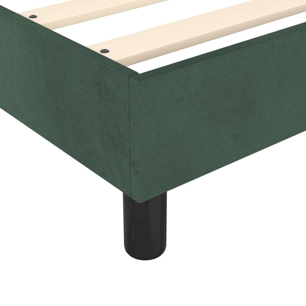 vidaXL Estructura de cama de terciopelo verde 180x200 cm