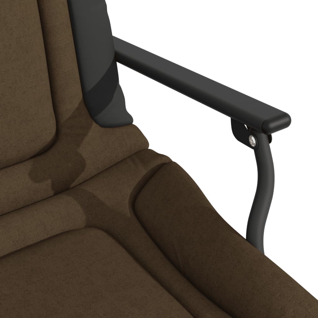 vidaXL Silla de pesca con reposabrazos plegable taupe