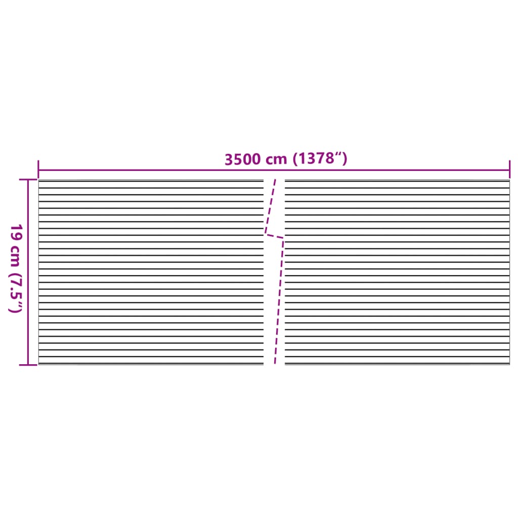 vidaXL Pantallas de privacidad jardín 4 uds PVC mármol gris 35x0,19 m