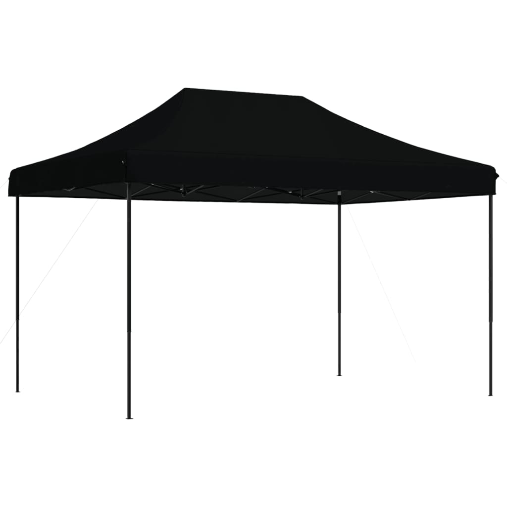 vidaXL Tienda de fiesta plegable Pop-Up negra 410x279x315 cm