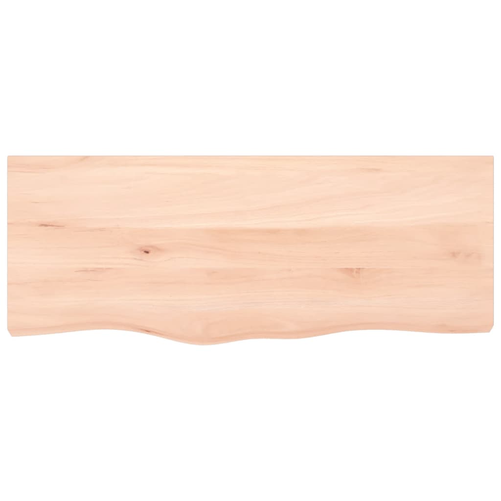 vidaXL Estante de pared madera maciza roble sin tratar 100x40x(2-4) cm