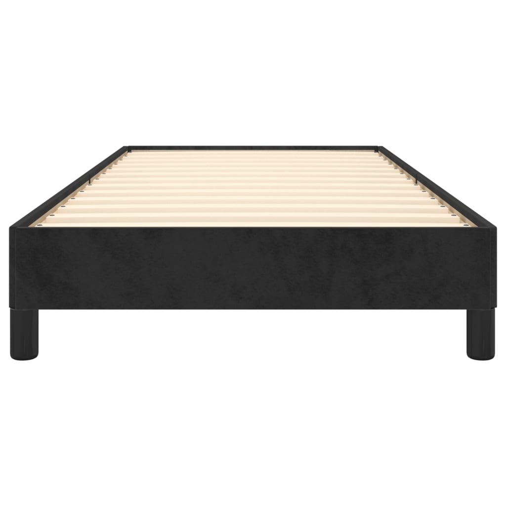 vidaXL Estructura de cama sin colchón terciopelo negro 90x200 cm