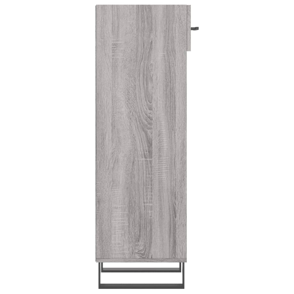 vidaXL Zapatero madera de ingeniería gris Sonoma 30x35x105 cm