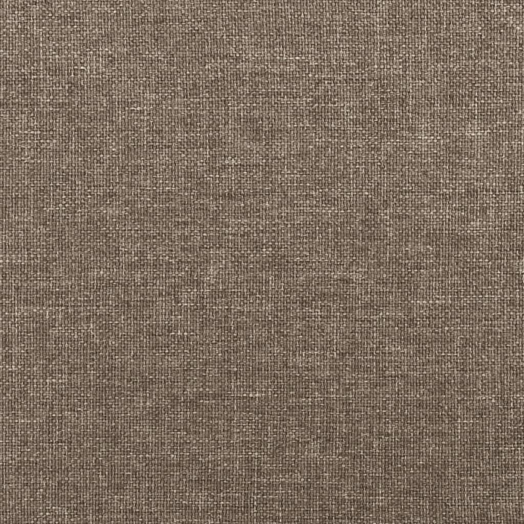 vidaXL Estructura de cama de tela gris taupe 140x200 cm