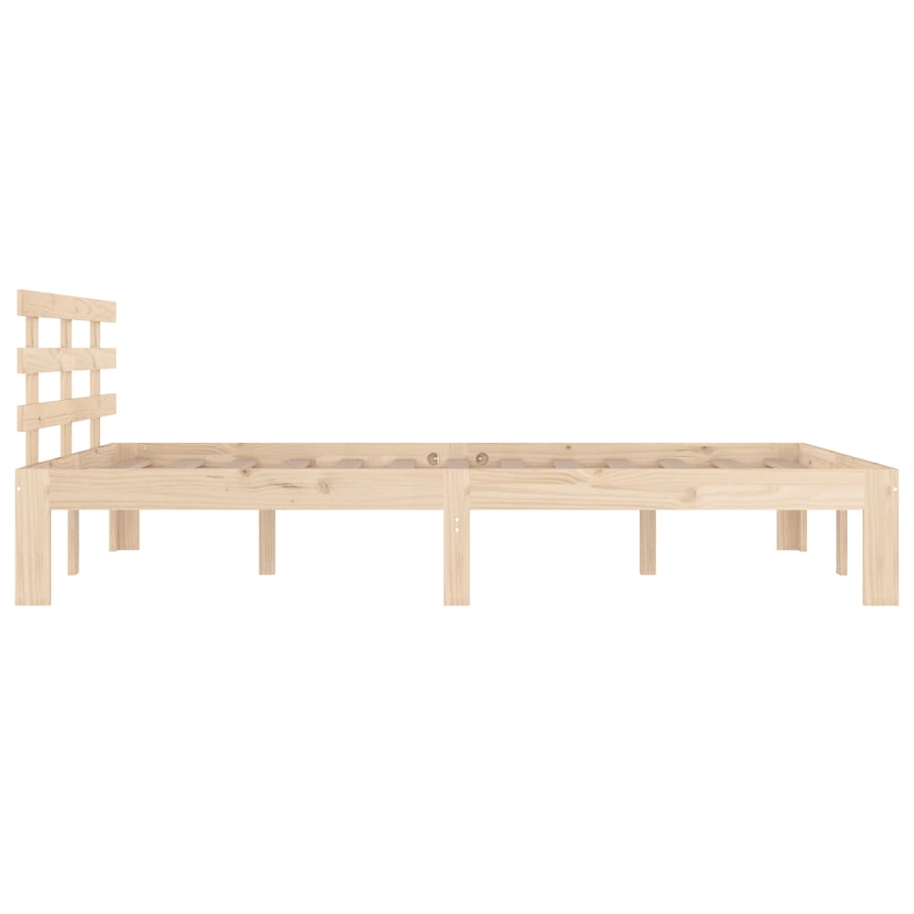 vidaXL Estructura de cama madera maciza 120x190 cm