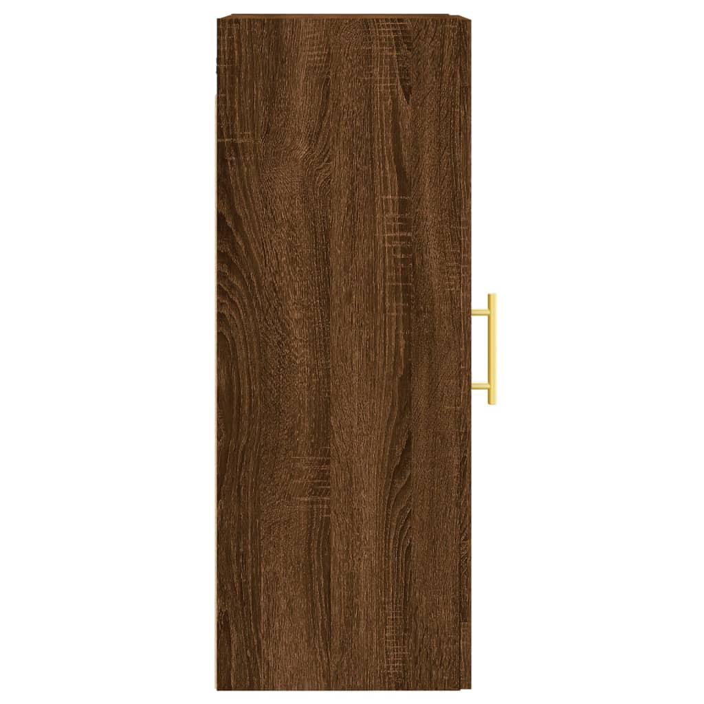 vidaXL Armario de pared madera ingeniería marrón roble 34,5x34x90 cm