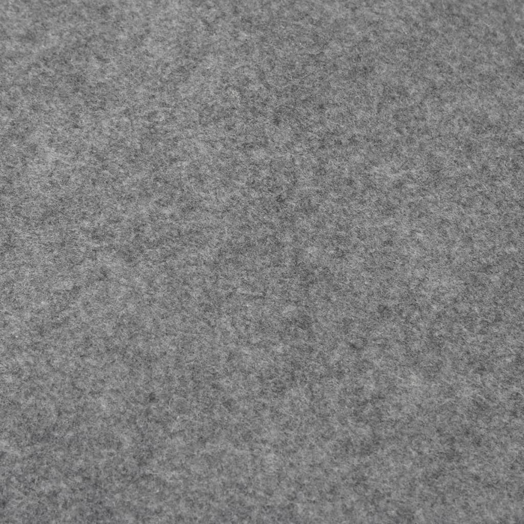 vidaXL Tapiz de suelo piscina geotextil poliéster gris claro 640x321cm
