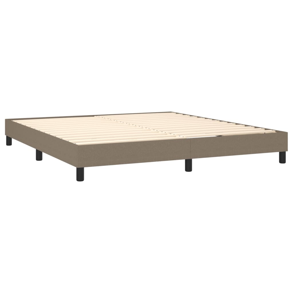 vidaXL Estructura de cama de tela gris taupe 180x200 cm