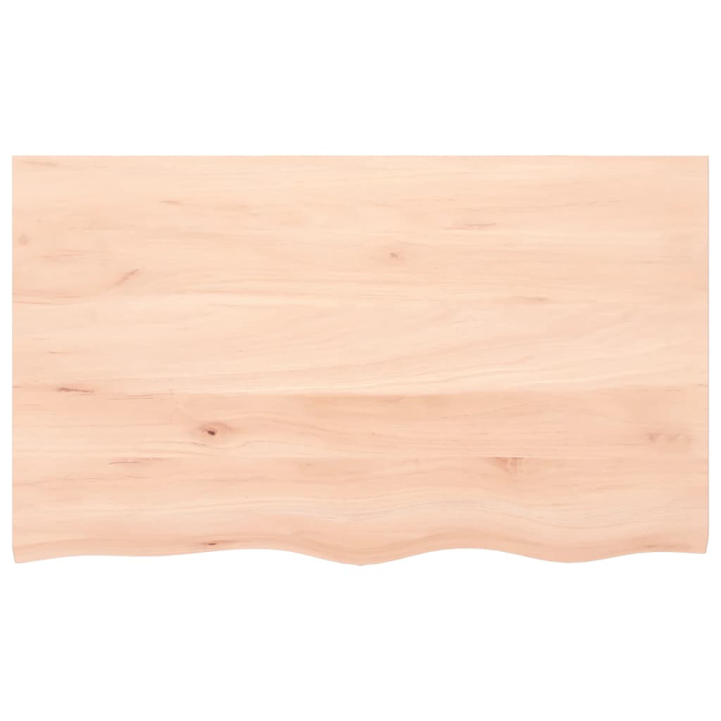 vidaXL Tablero de mesa madera maciza de roble sin tratar 100x60x2 cm