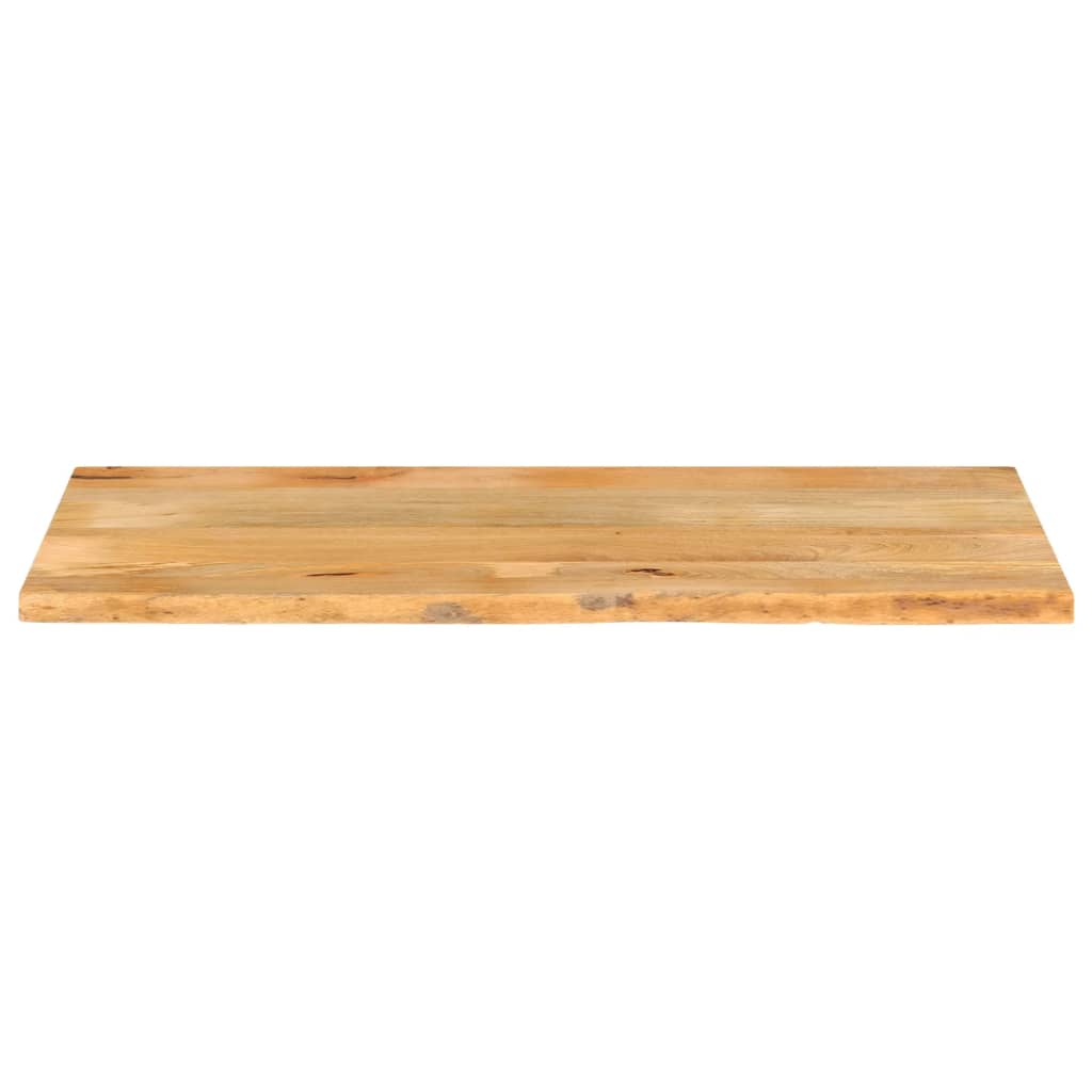 vidaXL Tablero de mesa borde natural madera maciza mango 140x60x2,5 cm