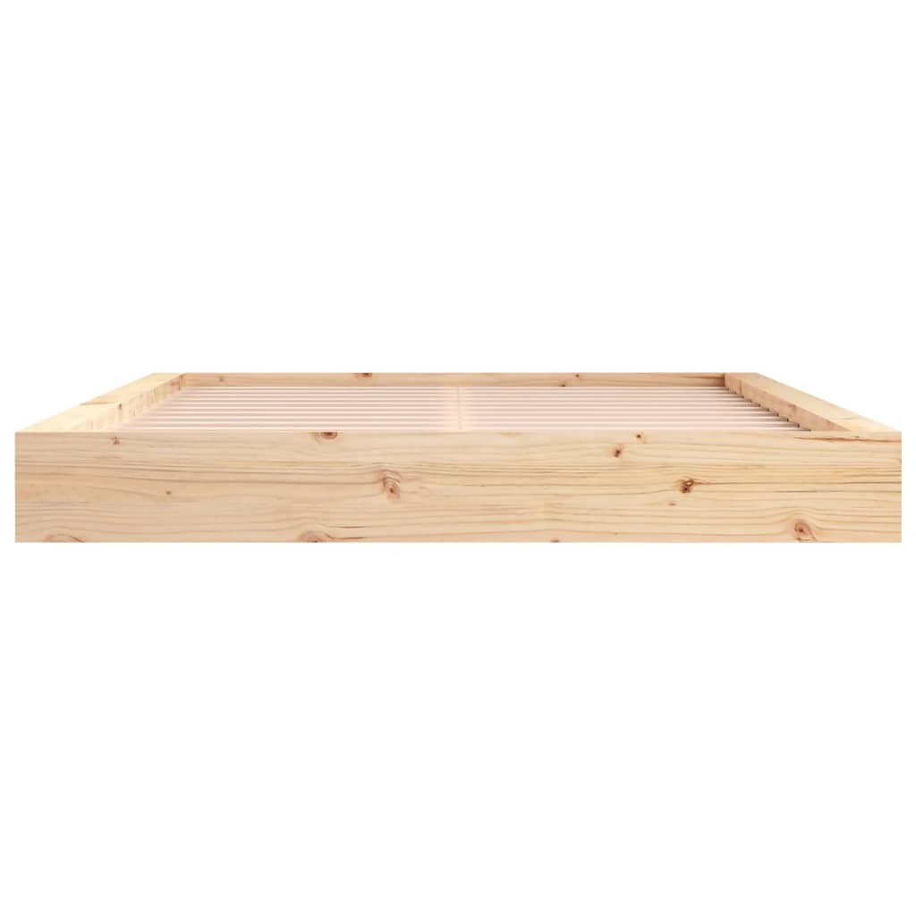 vidaXL Estructura de cama de madera maciza 140x200 cm