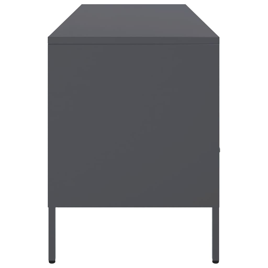 vidaXL Mueble para TV acero gris antracita 100,5x39x50,5 cm