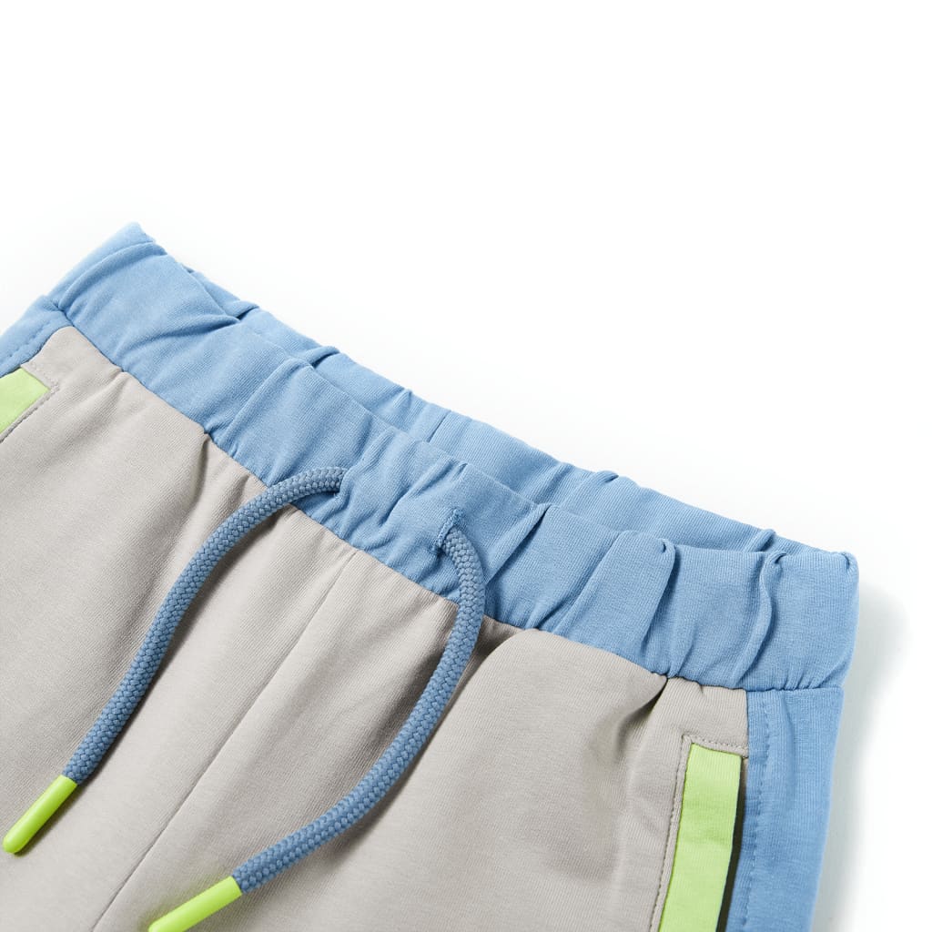 Pantalón corto infantil con cordón azul 92