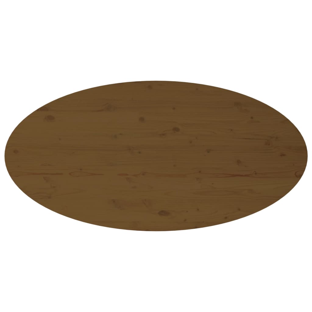 vidaXL Mesa de centro madera maciza de pino marrón miel 110x55x45 cm