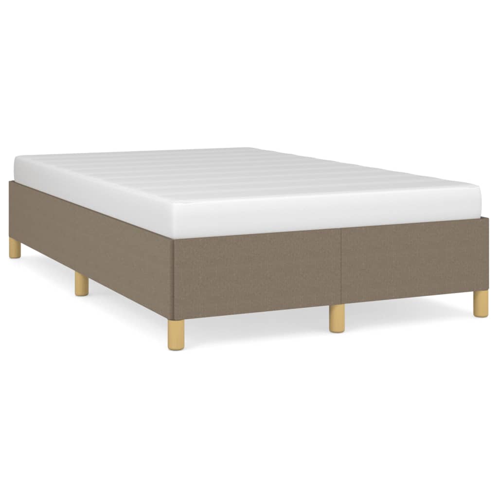 vidaXL Estructura de cama sin colchón tela gris taupe 120x200 cm